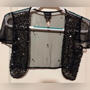 Rue21 Black Sheer Shrug